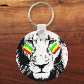 Lion Rasta Oye Black Sleutelhanger overnemen (Voorkant)