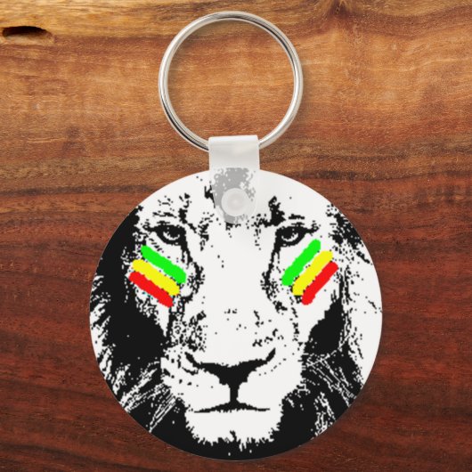 Lion Rasta Oye Black Sleutelhanger overnemen (Voorkant)