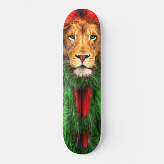 Lion Rasta Persoonlijk Skateboard (Voorkant)