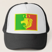 Lion Rasta Reggae Flag Trucker Pet (Voorkant)