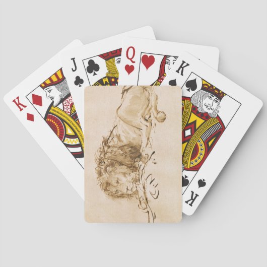 Lion Resting Speelkaarten (Achterkant)