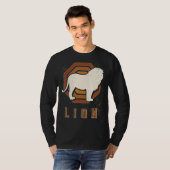 Lion  Retro Classic Animal Love T-shirt (Voorkant volledig)