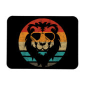 Lion Retro Style Magneet (Horizontaal)