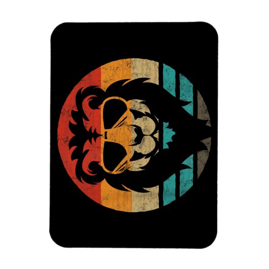 Lion Retro Style Magneet (Verticaal)