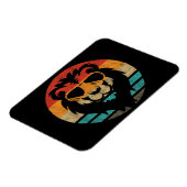 Lion Retro Style Magneet (Linkerzijde)