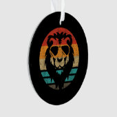 Lion Retro Style  Ornament (voorkant)