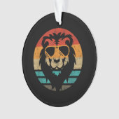 Lion Retro Style  Ornament (voorkant)
