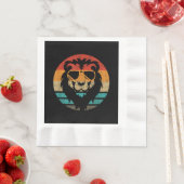 Lion Retro Style  Servet (Insitu)