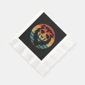 Lion Retro Style  Servet (Hoek)