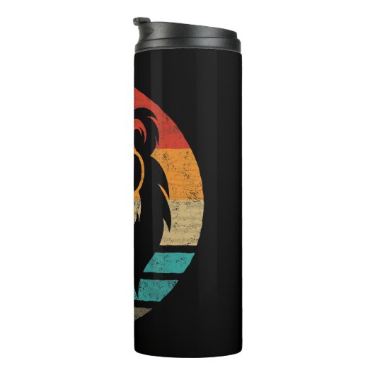 Lion Retro Style  Thermosbeker (Geroteerd rechts)