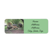 Lion Return Address Labels (Voorkant)