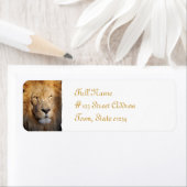 Lion Return-adreslabel Etiket (Insitu)