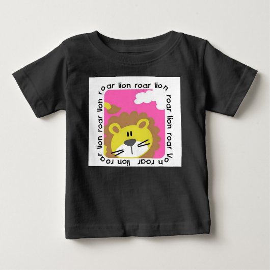 Lion Roar Baby Raglan T-shirt (Voorkant)