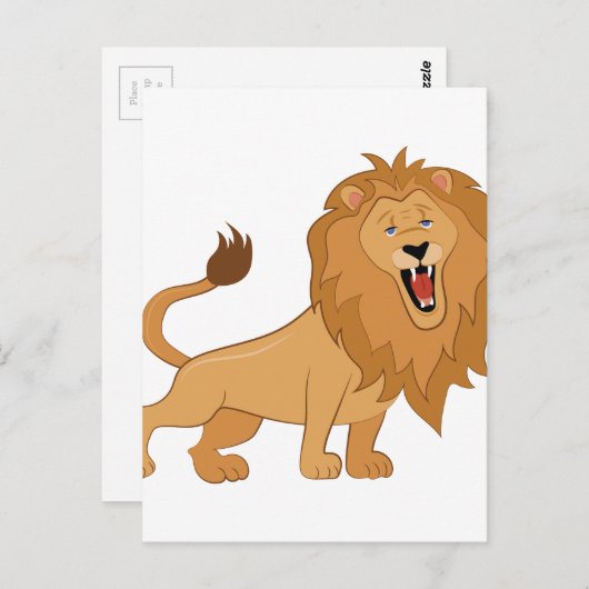 Lion Roar Briefkaart (Voorkant / Achterkant)