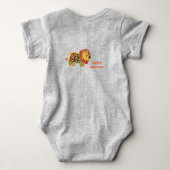 Lion Roar Creëer door mama en papa T-shirt (Achterkant)