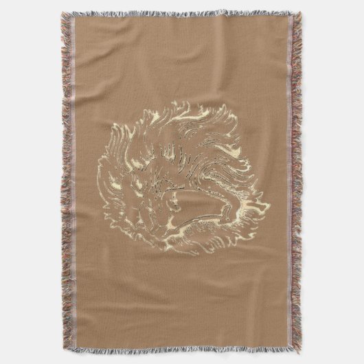 Lion Roar goot dekens Deken (Voorkant Verticaal)