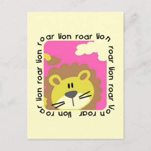 Lion Roar Tshirts en Gifts Briefkaart