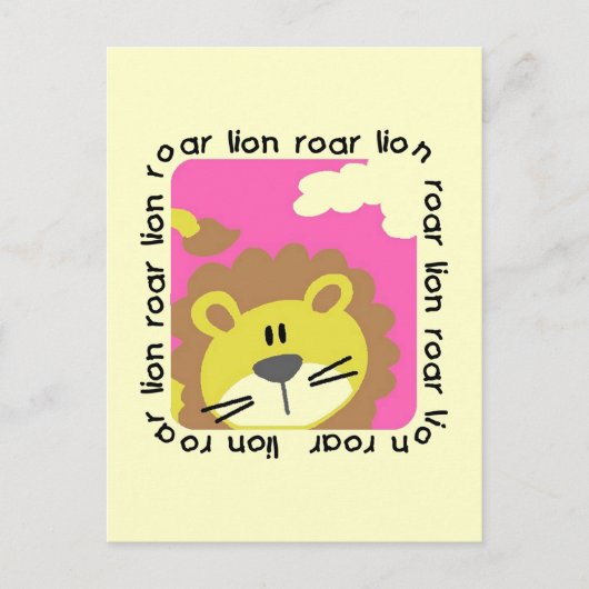 Lion Roar Tshirts en Gifts Briefkaart (Voorkant)