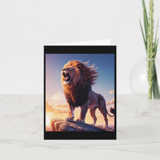 Lion Roar van de Onafhankelijkheidsoorlog Liberty Kaart (Voorkant)