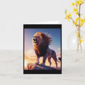 Lion Roar van de Onafhankelijkheidsoorlog Liberty Kaart (Gele Bloem)