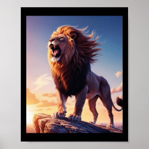 Lion Roar van de Onafhankelijkheidsoorlog Liberty Poster
