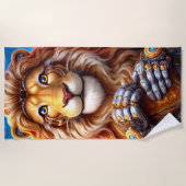 Lion Robot Strandlaken (Voorkant)
