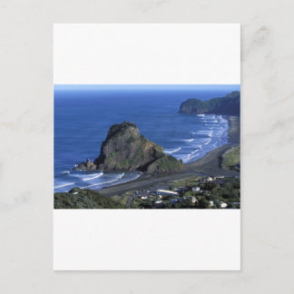 Lion Rock Piha Beach Briefkaart