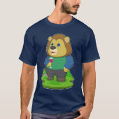 Lion Rode wijn T-shirt (Voorkant)