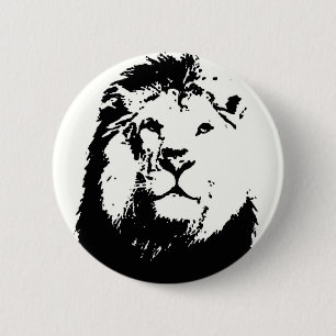 Lion Ronde Button 5,7 Cm