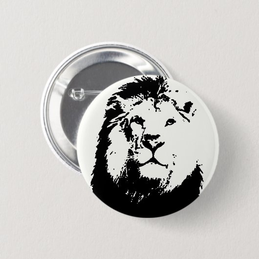 Lion Ronde Button 5,7 Cm (Voorkant /achterkant)