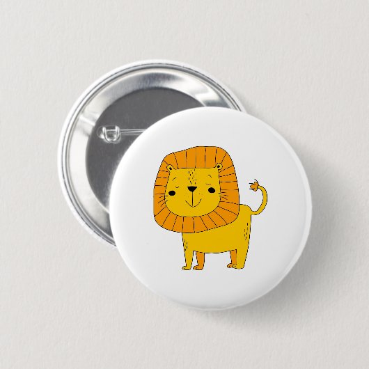 Lion Ronde Button 5,7 Cm (Voorkant /achterkant)