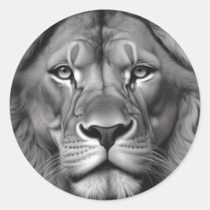 Lion Ronde Sticker