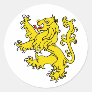 Lion Ronde Sticker