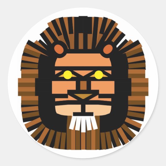 LION RONDE STICKER (Voorkant)
