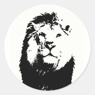 Lion Ronde Sticker