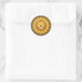 Lion Ronde Sticker (Tas)