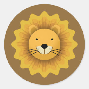 Lion Ronde Sticker