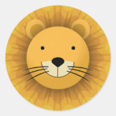 Lion Ronde Sticker (Voorkant)