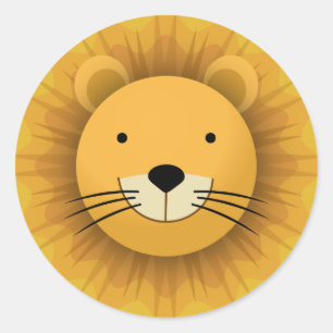 Lion Ronde Sticker