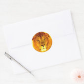 Lion Ronde Sticker (Envelop)