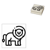 Lion Rubberstempel (Gestempeld)