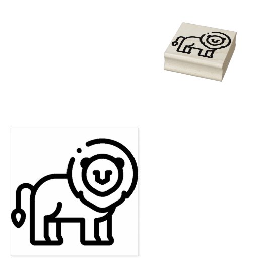 Lion Rubberstempel (Gestempeld)