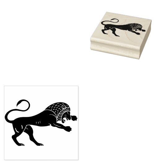 Lion Rubberstempel (Gestempeld)