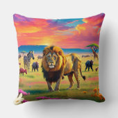 "Lion’s Kingdom" Kussen (Achterkant)