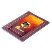 Lion Safari Africa Sunset Personalized Notitieboek (Linkerzijde)