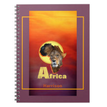 Lion Safari Africa Sunset Personalized
