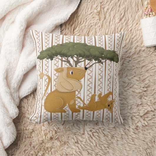 Lion Safari Kussen (Deken)