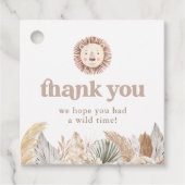 Lion Safari Neutral verlaat verjaardag Bedankjes Labels (Voorkant)