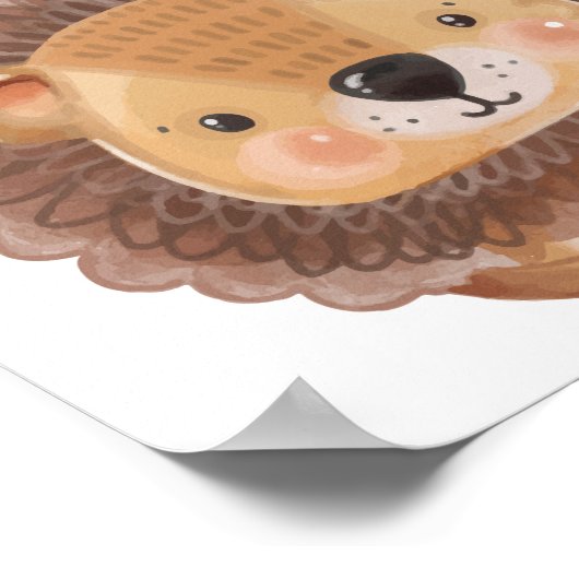 Lion Safari Nursery Poster Kinder Room Print (Hoek)