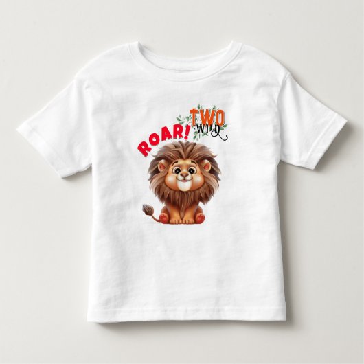 Lion Safari Twee Wilde T-shirts (Voorkant)